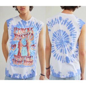 Goodie Two Sleeves Pink Floyd Wish You Were Here Tie-Dye Muscle Tee Lg/XL